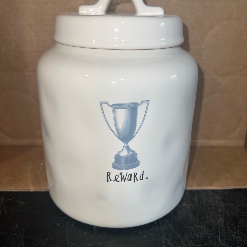 Rae Dunn White Reward Canister
